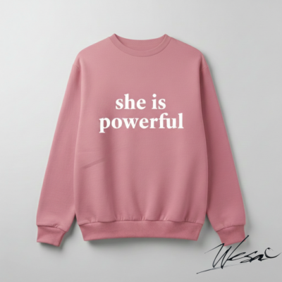 She Is Powerful – Crewneck Sweatshirt