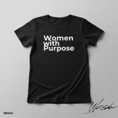 Women With Purpose,Black T-Shirt